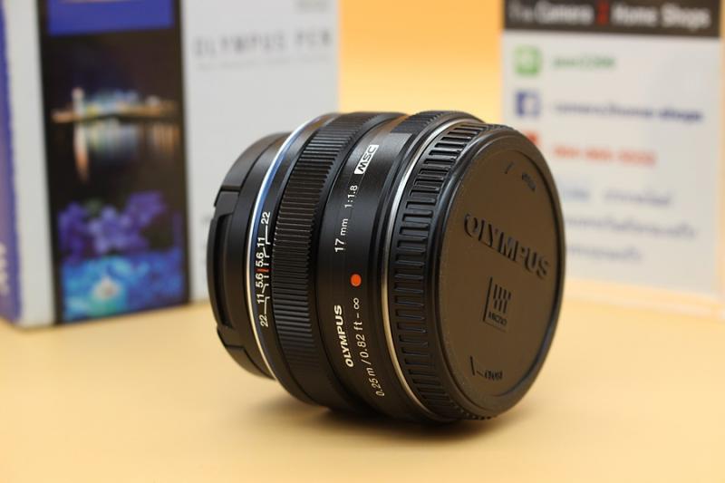 ขาย Lens Olympus M.Zuiko Digital 17mm f1.8 สีดำ อดีตประกันศูนย์ สภาพสวย  ไร้ฝุ่น ฝ้า รา ใช้งานน้อย ตัวหนังสือคมชัด อุปกรณ์ครบกล่องพร้อม Filter    
